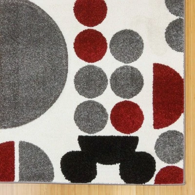 Disney Mickey Mouse Encore 7'10"x10' Indoor Spheres Area Rug Red/Black/Gray - Image 2