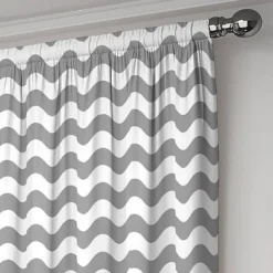 Wavy Chevron Room Darkening Curtain Panel - Eclipse My Scene