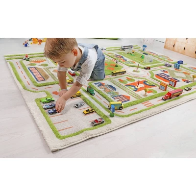 52.5"x71" Traffic Green 3D Play Rug - IVI - Image 8