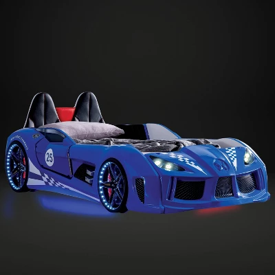 Twin Tarryton Car Bed With LED Lights And Sound - MiBasics - Image 3