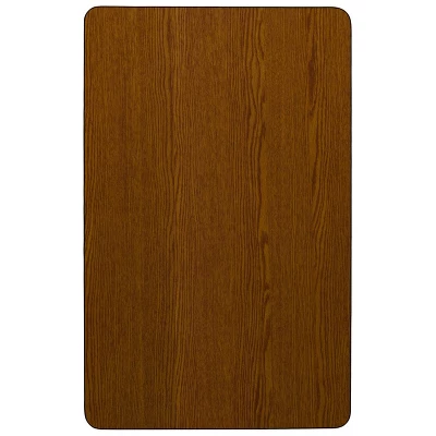 Flash Furniture 24''W X 60''L Rectangular HP Laminate Activity Table - Height Adjustable Short Legs