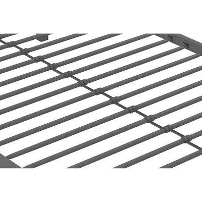 Twin Over Twin Maxwell Metal Bunk Bed Gray - Novogratz - Image 7