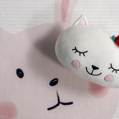 NuLOOM Crystal Rabbit Kids Machine Washable Area Rug - Image 5