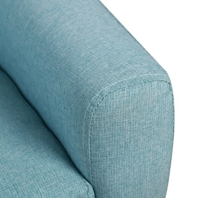 Qaba 2-Seat Kids Sofa Linen Fabric And Wooden Frame Sofa For Kids And Toddlers Ages 3-7, 11" High Seat - Image 7