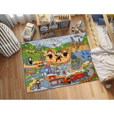 KC CUBS | Harry Potter Wizarding World Boy & Girl Kids Adventure Activity Educational Learning & Game Nursery Bedroom Classroom Rug - Image 2