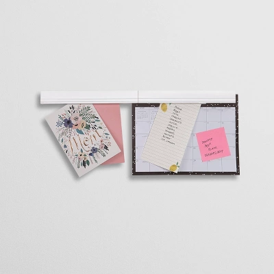 2pk Kids' Magnetic Artwork And Picture Display Bar Frame Set White - RiverRidge Home - Image 9