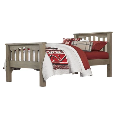 Kids' Twin Highlands Harper Panel Bed Driftwood - Hillsdale Furniture - Image 2