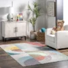 NuLOOM Erikka Abstract Striped Kids Machine Washable Area Rug