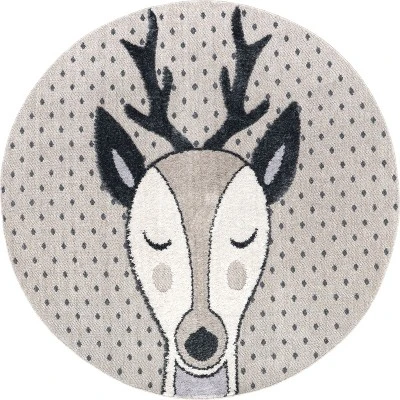 Éléanor Deer Kids Tasseled Area Rug - Image 10