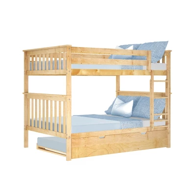Max & Lily Full Over Full Bunk Bed With Trundle Bed - Image 7