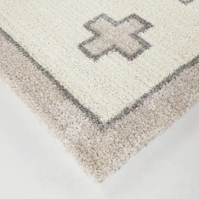 Mina Geometric Kids' Area Rug Gray - Balta Rugs - Image 3