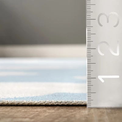 NuLOOM Lilia Machine Washable Kids Cloud Area Rug - Image 2