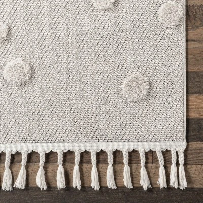 NuLOOM Kilah Snowmen High-Low Kids Tasseled Area Rug - Image 4