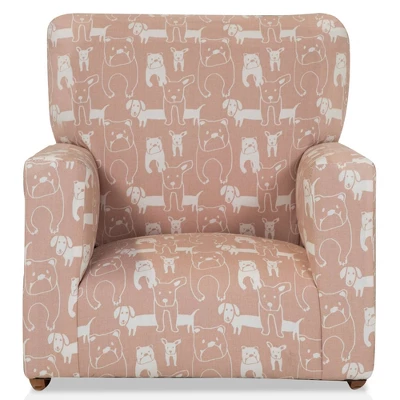 Tonai Animal Print Kids' Rocking Chair Pink - HOMES: Inside + Out - Image 2