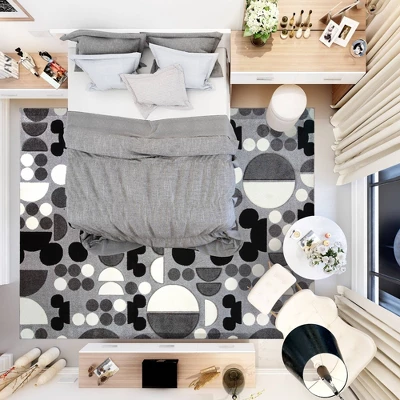 Disney Mickey Mouse Encore 5'3"x7' Indoor Area Rug Gray