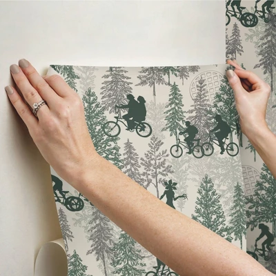 Netflix Stranger Things Hawkins Woods Peel And Stick Wallpaper Brown - RoomMates - Image 4