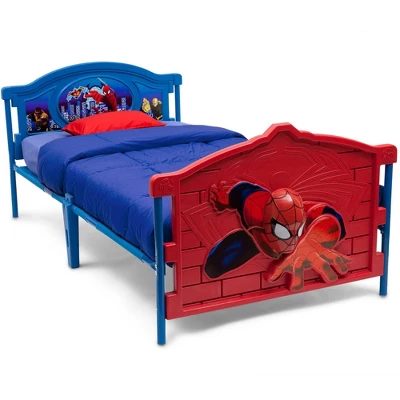 Twin Marvel Spider-Man Plastic 3D Bed - Delta Children - Image 2