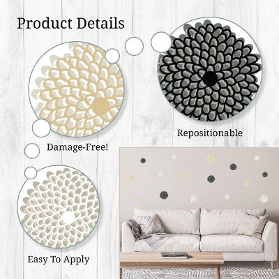 Zinnias Wall Decor - Decalcomania - Image 5