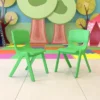 Flash Furniture 2 Pack Green Plastic Stackable School Chair With 15.5" Seat Height