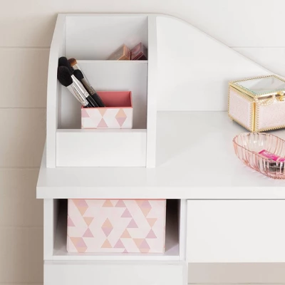 Tiara Makeup Desk Pure White - South Shore - Image 4