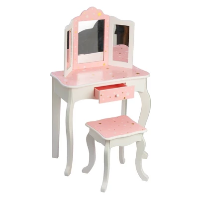 Fashion Twinkle Star Gisele Play Vanity Set Pink/White - Teamson Kids - Image 2