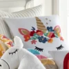 Monique Embroidered Unicorn Pillow - Homthreads