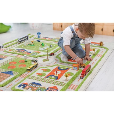 52.5"x71" Traffic Green 3D Play Rug - IVI - Image 14