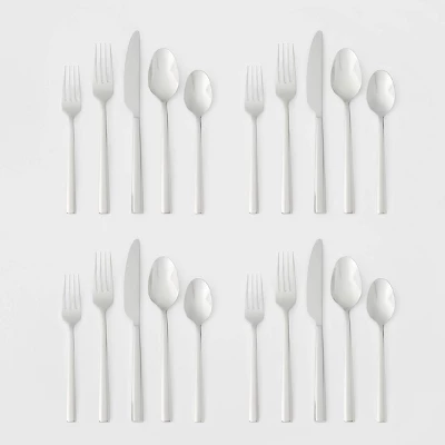 20pc Valona 18/10 Stainless Steel Flatware Set - Threshold Signature™ - Image 3