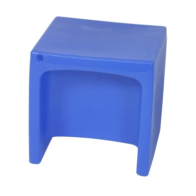 Children's Factory CF910-009 Flexible Seating Toddler Kids Cube Chair Classroom Furniture For Daycare, Playroom, And Homeschool, Blue - Image 2