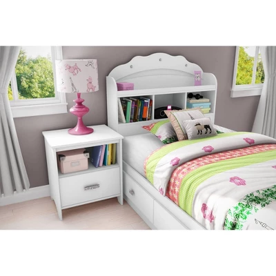 Twin Tiara Mates Bed With 3 Drawers Pure White - South Shore - Image 2