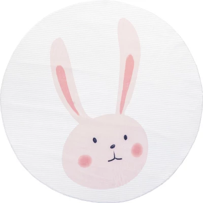 NuLOOM Crystal Rabbit Kids Machine Washable Area Rug - Image 9