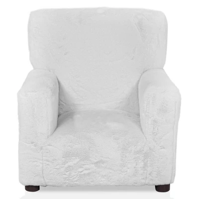Nuea Faux Fur Kids' Chair White - Homes: Inside + Out - Image 2