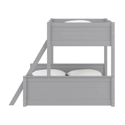 Twin Over Full Capri Wood Bunk Bed Gray - Hillsdale Furniture - Image 4