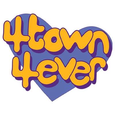 Women's Turning Red 4Town 4Eva Heart T-Shirt