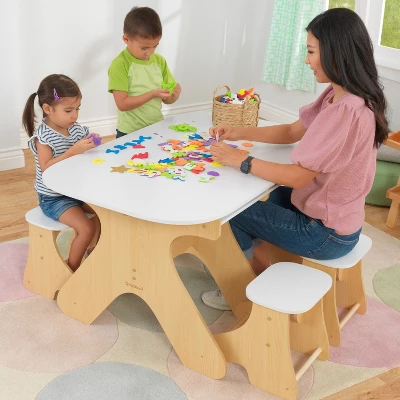 KidKraft Arches Expandable Table With Bench Set - Image 3