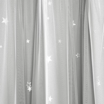 Star Sheer Insulated Grommet Blackout Window Curtain Panel Set - Lush Décor - Image 4
