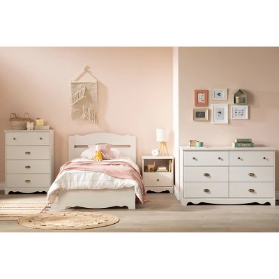 Lyara Bed Set White Wash - South Shore - Image 2