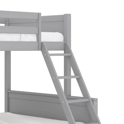 Twin Over Full Capri Wood Bunk Bed Gray - Hillsdale Furniture - Image 11