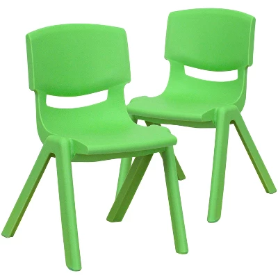 Flash Furniture 2 Pack Plastic Stackable School Chair With 12" Seat Height - Image 13