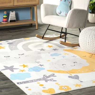 NuLOOM Sweet Dreams Machine Washable Kids Area Rug - Image 8