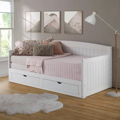 King Harmony Daybed With Conversion White - Alaterre Furniture - Image 9