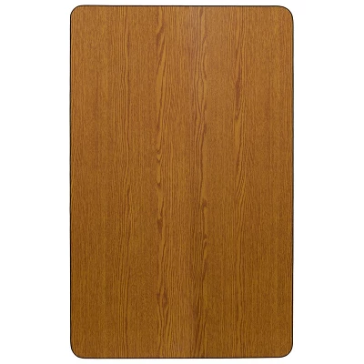 Flash Furniture 30''W X 48''L Rectangular Thermal Laminate Activity Table - Standard Height Adjustable Legs - Image 6
