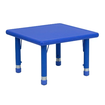 Flash Furniture 24" Square Plastic Height Adjustable Activity Table - Image 10
