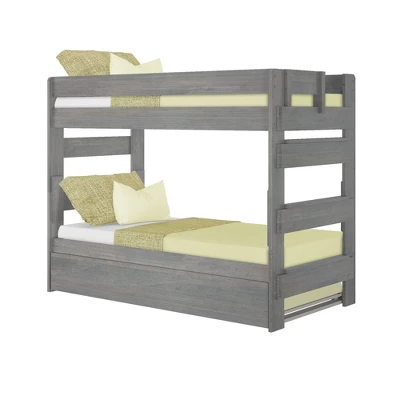 Max & Lily Farmhouse Twin Over Twin Bunk Bed With Trundle - Image 6