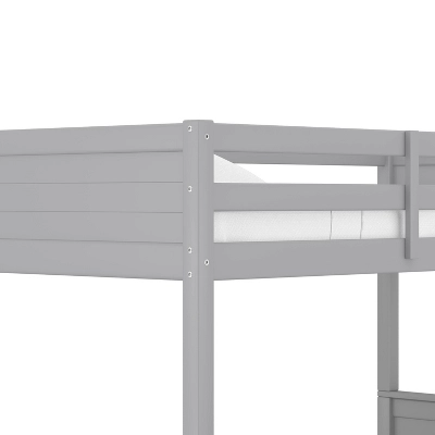 Twin Over Full Capri Wood Bunk Bed Gray - Hillsdale Furniture - Image 10