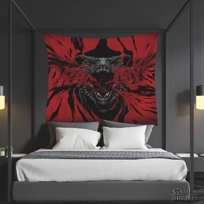 Game Of Thrones Dragon Tapestry Black/Red - RoomMates - Image 4