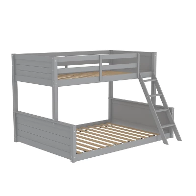 Twin Over Full Capri Wood Bunk Bed Gray - Hillsdale Furniture - Image 6