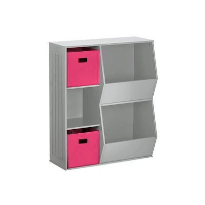 3pc Kids' Floor Cabinet With 2 Bins Set - RiverRidge Home - Image 11