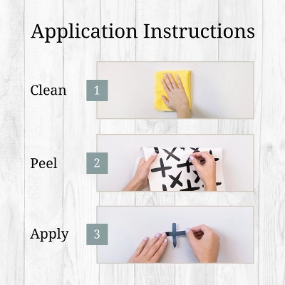 Black Watercolor Swiss Crosses Wall Decor - Decalcomania - Image 7