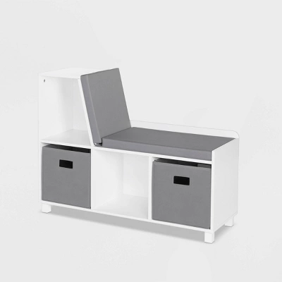 RiverRidge Home Kids' Book Nook Collection Cubby Storage Bench With 2 Bins - RiverRidge - Image 3